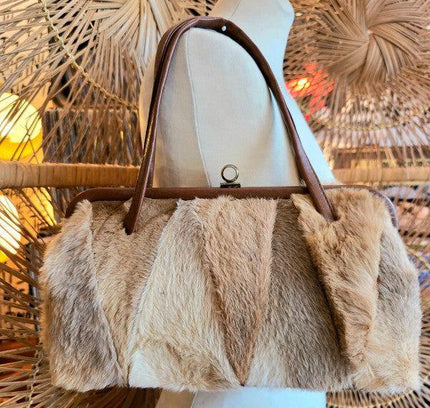 Vintage 70's Fur Shoulder Bag - Yatva