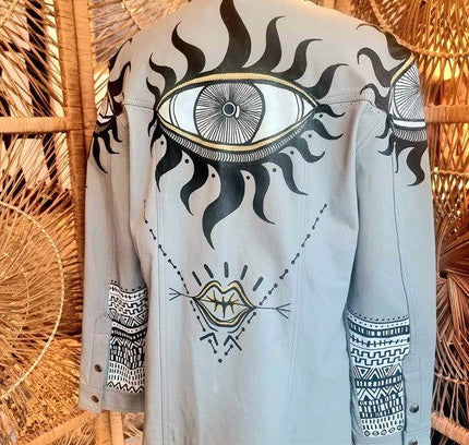 Vintage 70's Hand Painted Jacket - Yatva