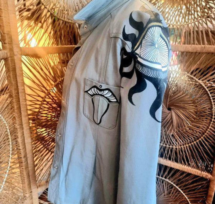 Vintage 70's Hand Painted Jacket - Yatva