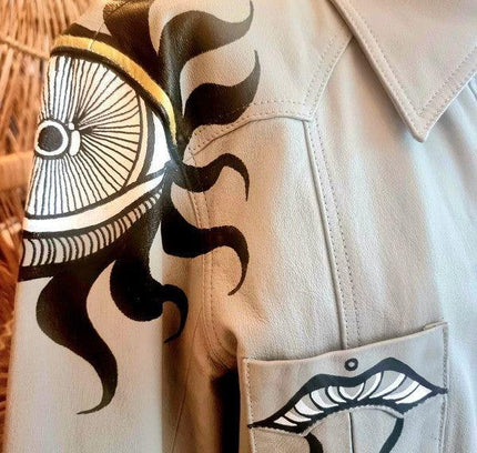 Vintage 70's Hand Painted Jacket - Yatva
