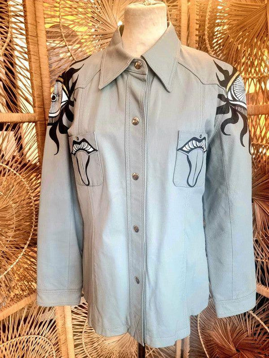 Vintage 70's Hand Painted Jacket - Yatva