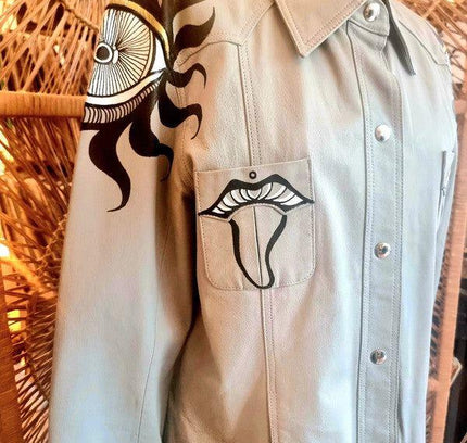 Vintage 70's Hand Painted Jacket - Yatva