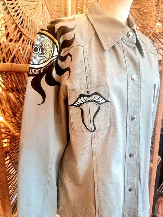 Vintage 70's Hand Painted Jacket - Yatva