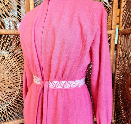 Vintage 70's Hanro Towel Robe Dressing Coat - Yatva