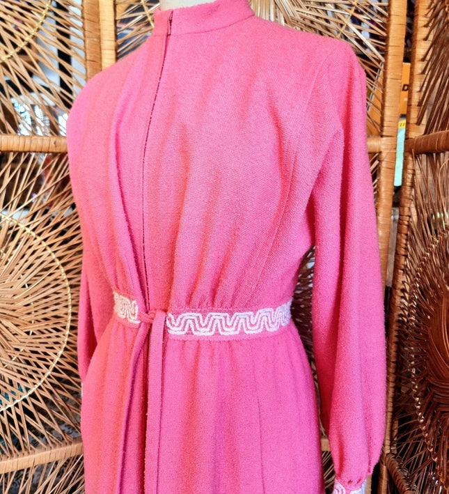Vintage 70's Hanro Towel Robe Dressing Coat - Yatva