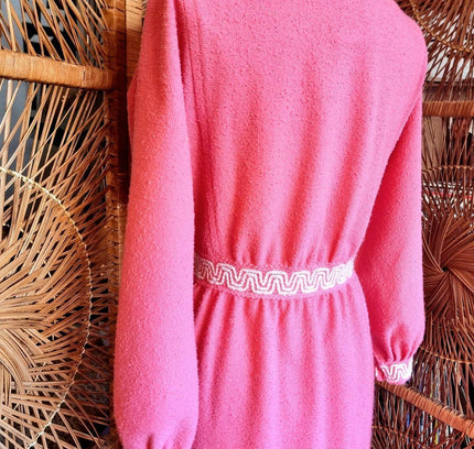 Vintage 70's Hanro Towel Robe Dressing Coat - Yatva