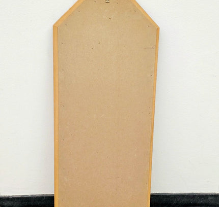 Vintage 70s Hollywood Regency Elongated Octagonal Mirror - Yatva
