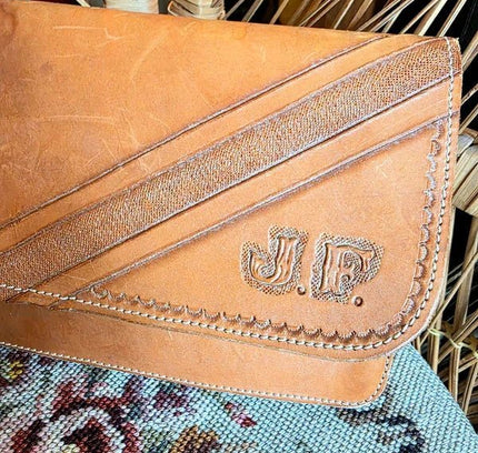Vintage 70's J.F Suede Clutch - Yatva