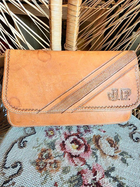 Vintage 70's J.F Suede Clutch - Yatva