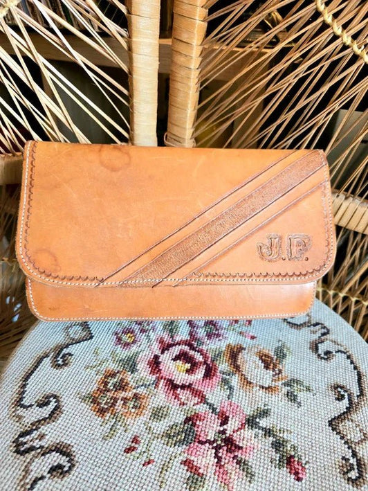 Vintage 70's J.F Suede Clutch - Yatva
