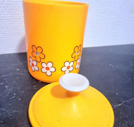 Vintage 70's Kitsch Storage Jar - Yatva