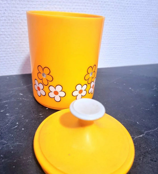Vintage 70's Kitsch Storage Jar - Yatva