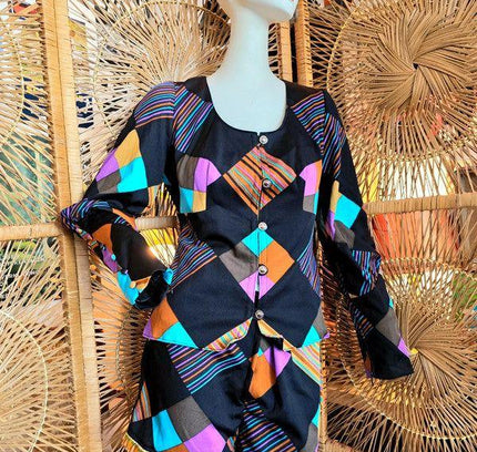 Vintage 70s Lady Dress Modell 2 - Piece Suit - Yatva