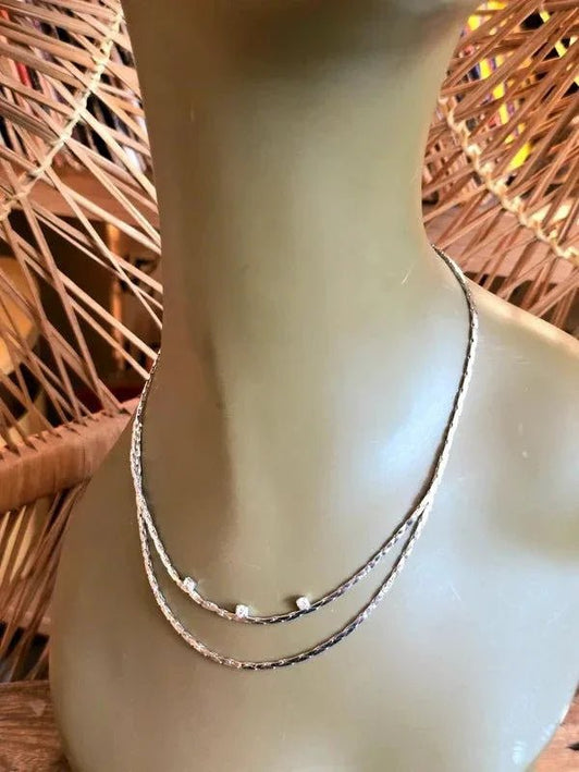 Vintage 70's Layered Chain Necklace - Yatva