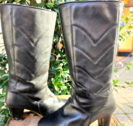 Vintage 70's Leather Boots - Yatva