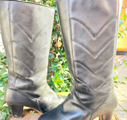 Vintage 70's Leather Boots - Yatva