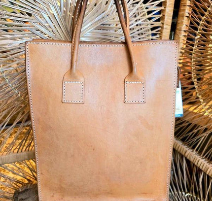 Vintage 70's Leather Shopper - Yatva
