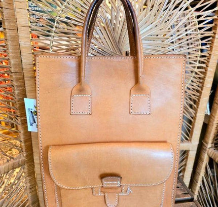 Vintage 70's Leather Shopper - Yatva