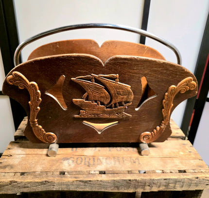 Vintage 70s Magazine Holder - Yatva
