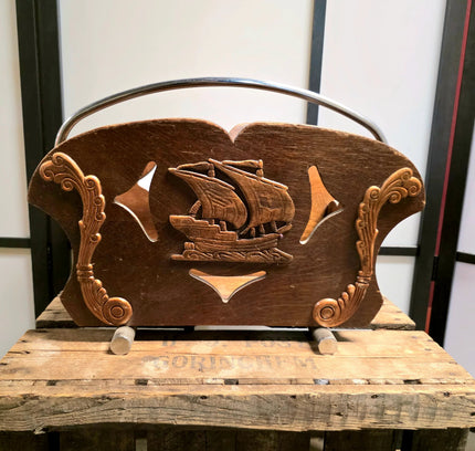 Vintage 70s Magazine Holder - Yatva