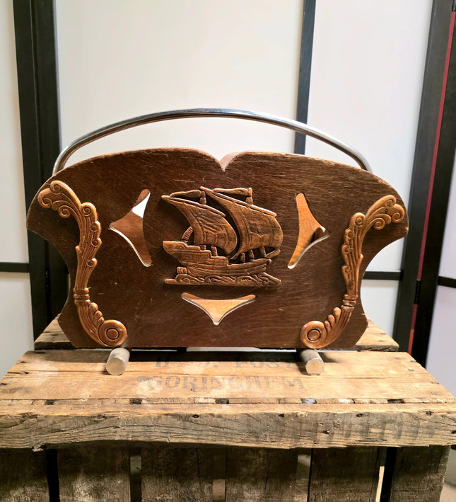 Vintage 70s Magazine Holder - Yatva