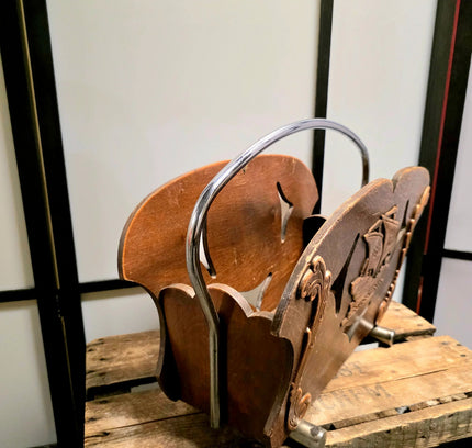 Vintage 70s Magazine Holder - Yatva