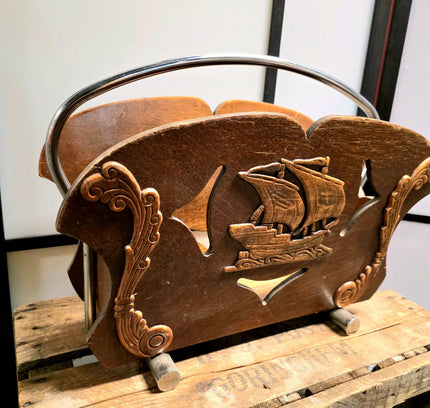 Vintage 70s Magazine Holder - Yatva