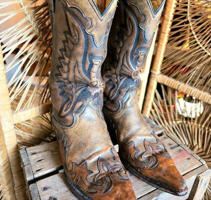 Vintage 70's Mezcalero Cowboy Boots - Yatva
