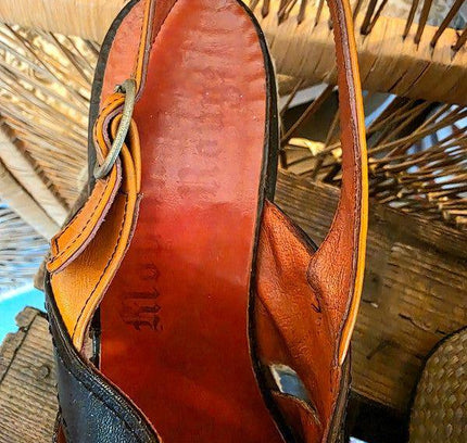 Vintage 70s Moulin Rouge Platform Sandals Shoes - Yatva