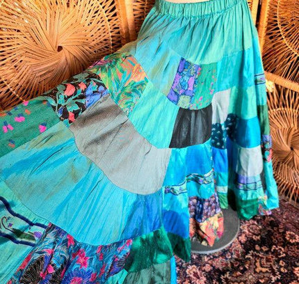 Vintage 70's Patchwork Skirt - Yatva