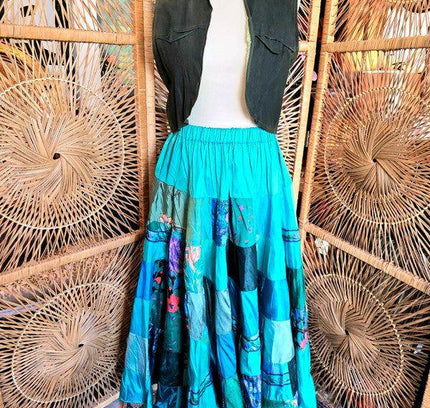 Vintage 70's Patchwork Skirt - Yatva