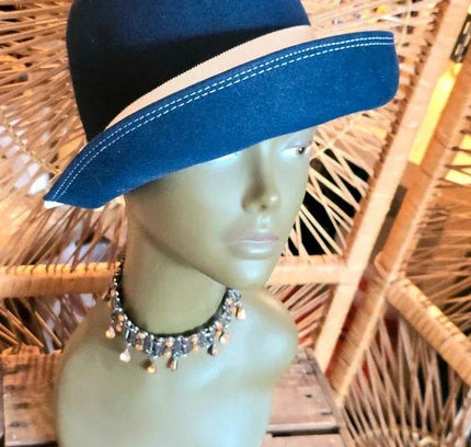 Vintage 70's Poil Veritable Bowler Hat - Yatva