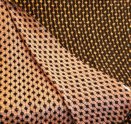 Vintage 70's Reversible Woven Wool Blanket - Yatva