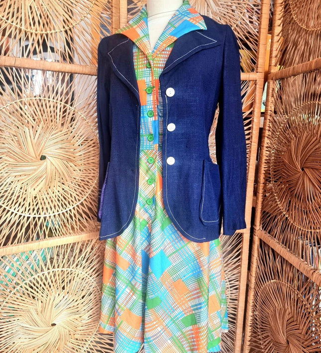 Vintage 70's Rodier Paris Dress - Yatva