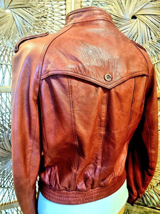 Vintage 70s Shainos Leather Jacket - Yatva