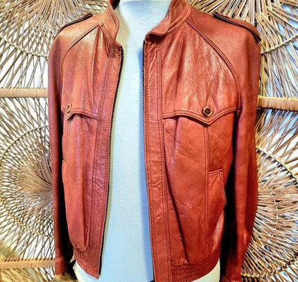 Vintage 70s Shainos Leather Jacket - Yatva