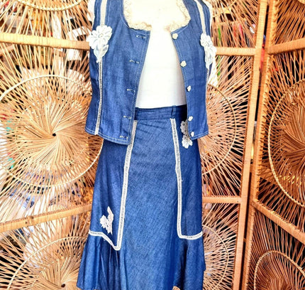 Vintage 70's Skirt Suit - Yatva