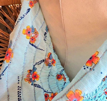 Vintage 70's Smocked Sundress - Yatva