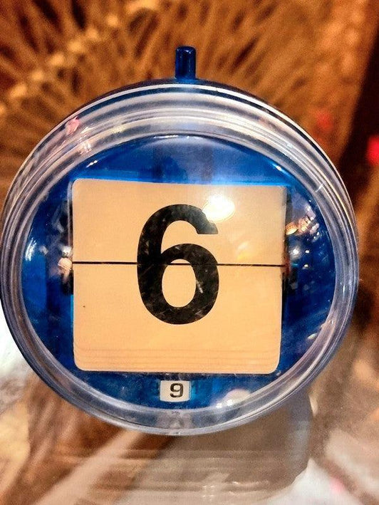 Vintage 70's Space Age Perpetual Flip Desk Calendar - Yatva
