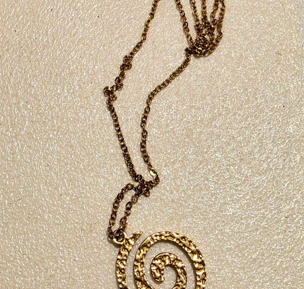 Vintage 70´s Spiral Gold Necklace - Yatva
