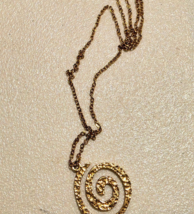 Vintage 70´s Spiral Gold Necklace - Yatva