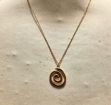 Vintage 70´s Spiral Gold Necklace - Yatva