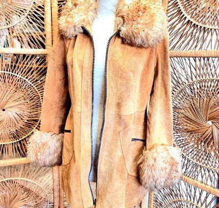 Vintage 70's Suede Afghan Coat - Yatva
