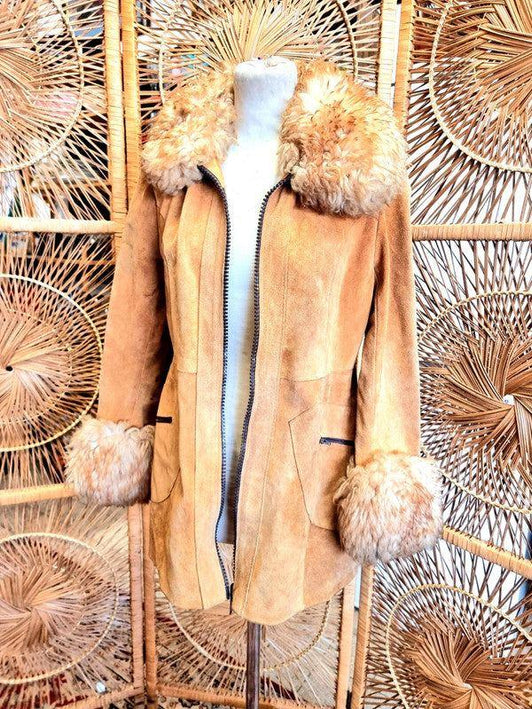 Vintage 70's Suede Afghan Coat - Yatva