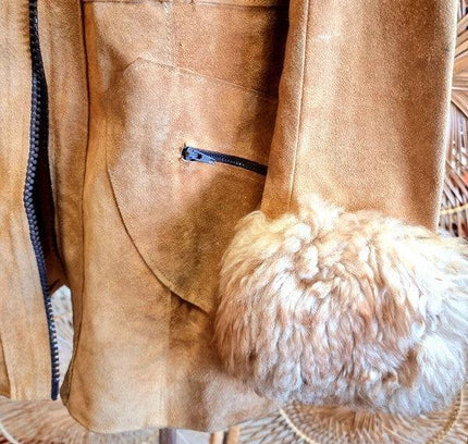 Vintage 70's Suede Afghan Coat - Yatva