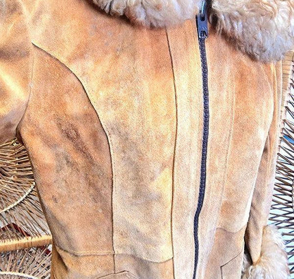 Vintage 70's Suede Afghan Coat - Yatva