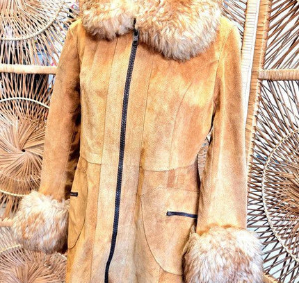Vintage 70's Suede Afghan Coat - Yatva