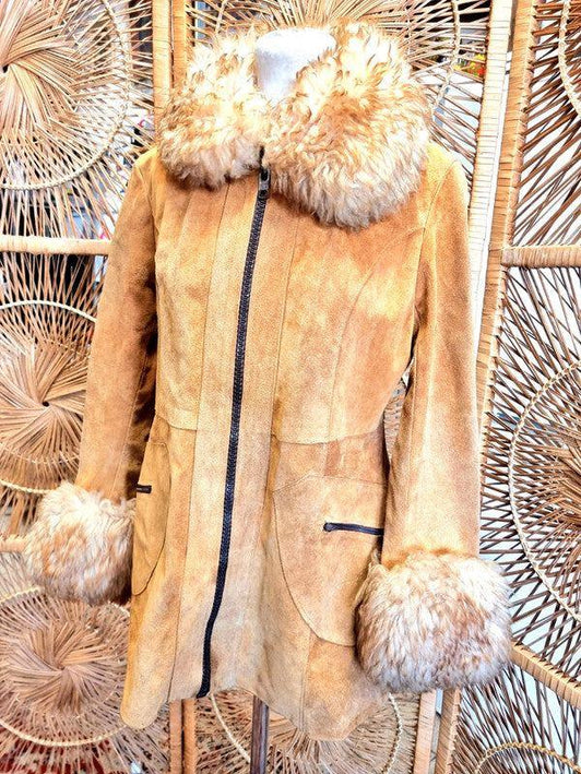 Vintage 70's Suede Afghan Coat - Yatva