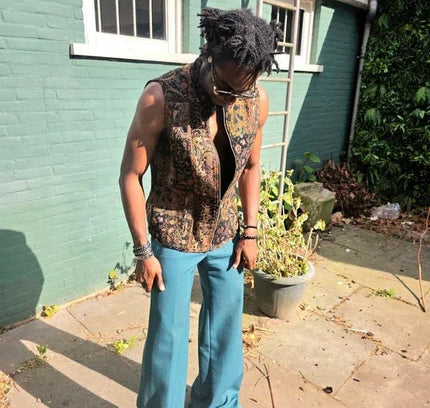 Vintage 70s Trevira Bell - bottom Trousers - Yatva