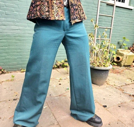 Vintage 70s Trevira Bell - bottom Trousers - Yatva